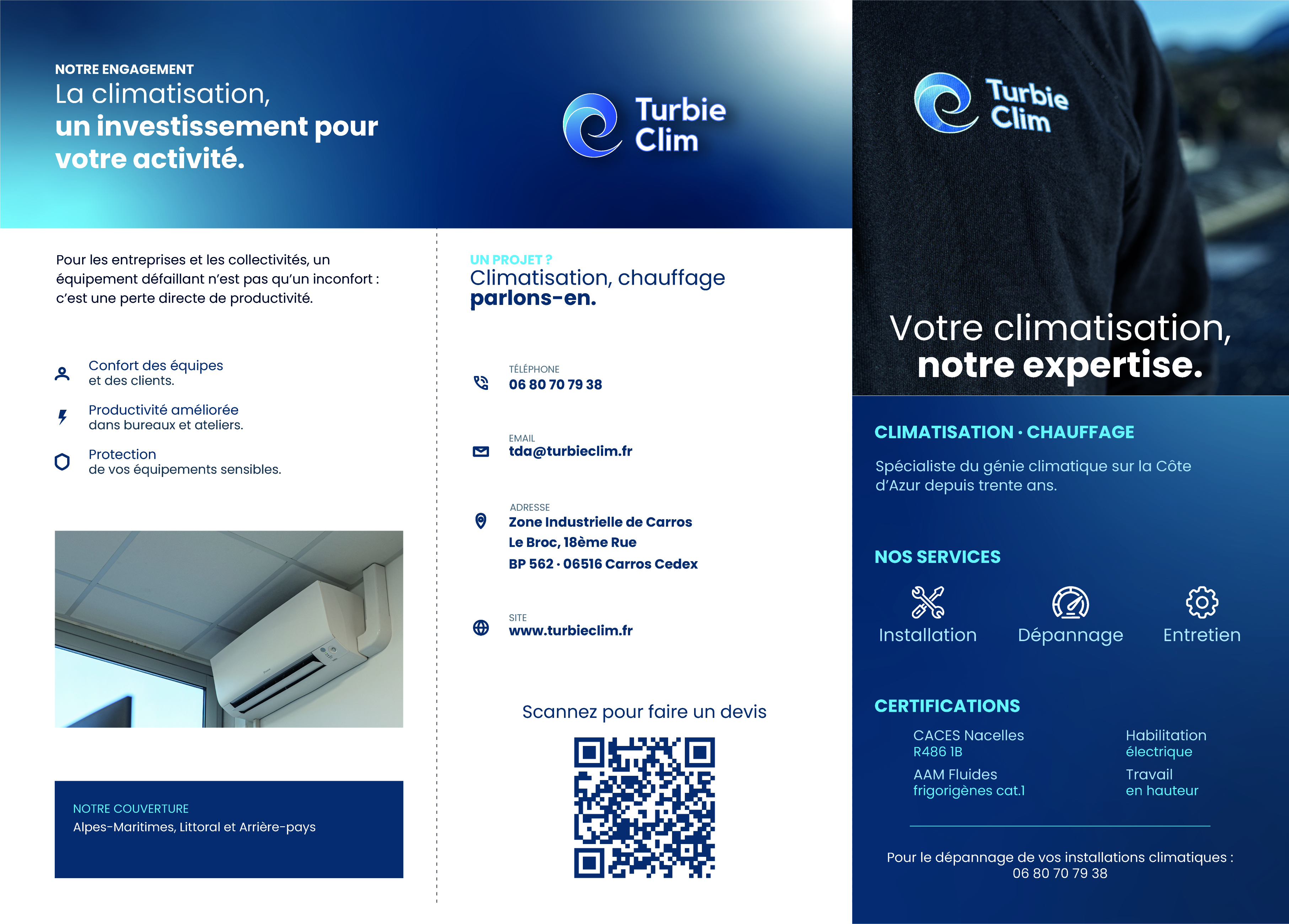 Turbie Clim - volets intérieurs